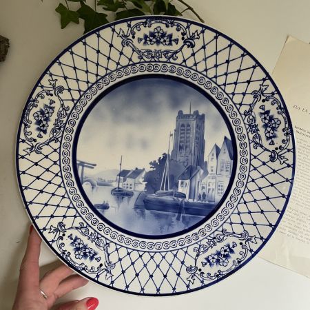 Тарелка блюдо Delft Залив 31 см керамика 