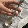 Ложка десертная 15 см серебро