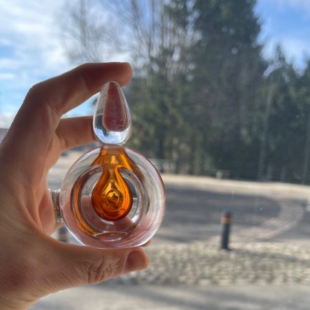 Флакон 8 см хрустальное оптическое стекло Швеция