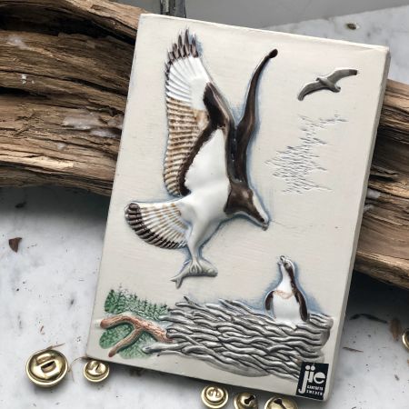 Изразец керамика Птицы орёл, Швеция 