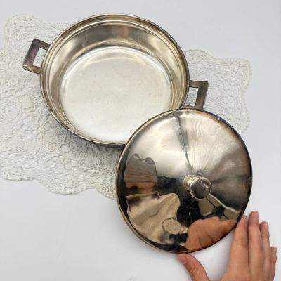 Террин с крышкой Solo 1,5 л серебрение 100 Голландия