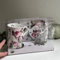 Чайный набор 4 предмета в коробке костяной фарфор