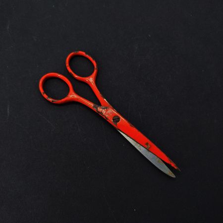 Ножницы 13 см канцелярские с красной эмалью острые