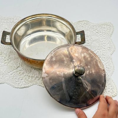 Террин с крышкой Solo 1 л серебрение 100 Голландия