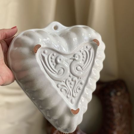 Форма для запекания 23 см Сердце керамика