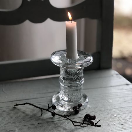 Подсвечник 8,5 см для высокой свечи хрусталь Швеция