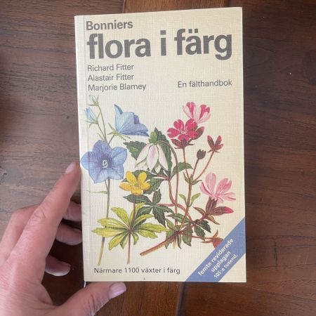 Книга Bonniers Flora i farg 1983 г.