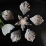 Подсвечник Цветок 15 см мельхиор серебрение