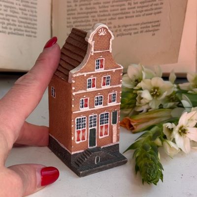 Статуэтка Голландский домик терракот 11 см керамика