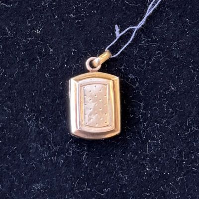 Кулон открывающийся 2,5 см серебро позолота