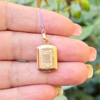 Кулон открывающийся 2,5 см серебро позолота