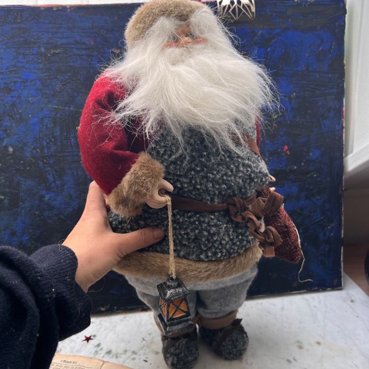 Фигурка Санта Клаус 50 см мягконабивной ручная работа