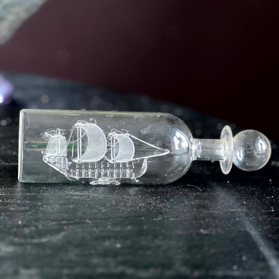 Бутылка сувенирная Корабль 21 см стекло