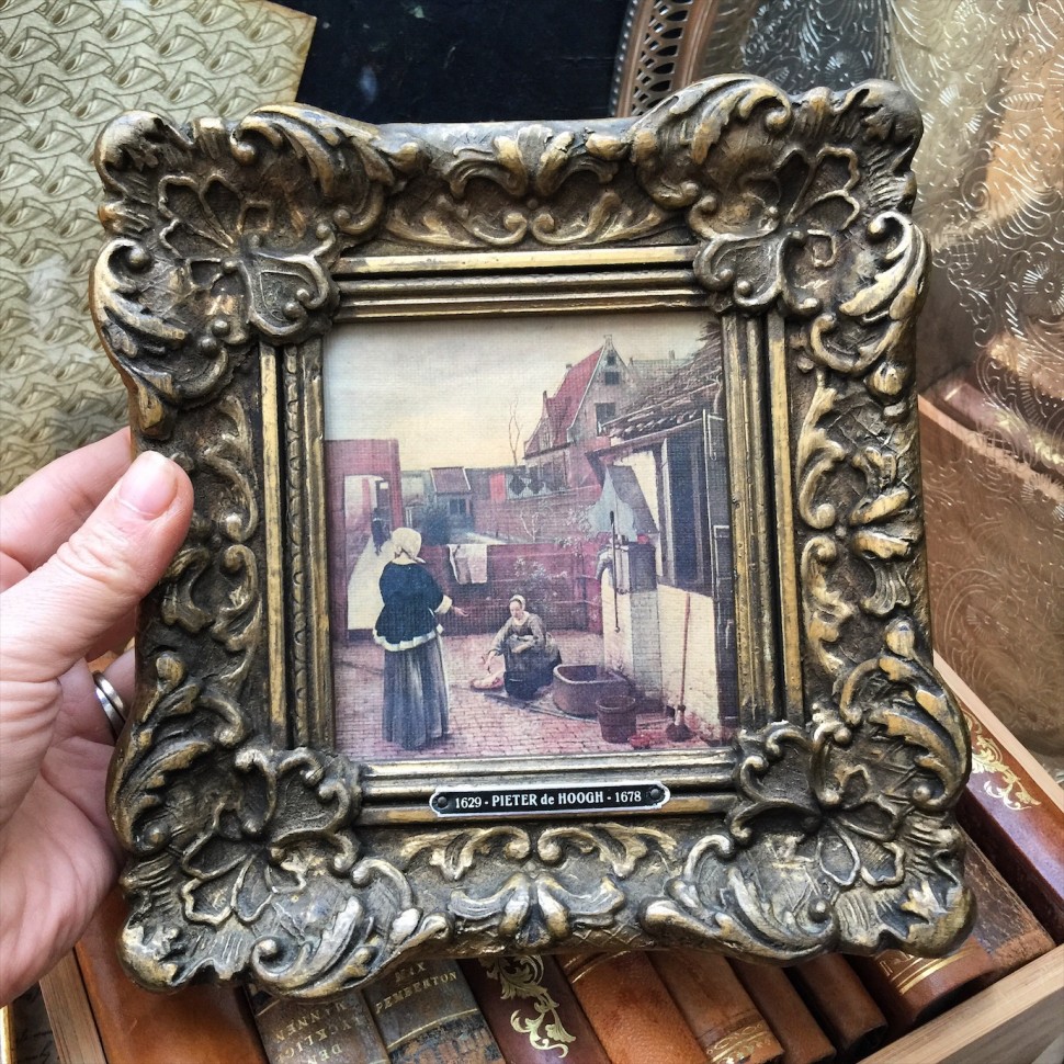 Набор из 3 деревянных рам с картинами на холсте