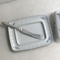 Нож для масла Лепесток 20 см мельхиор с серебрением