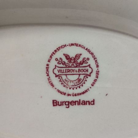 Соусник 400 мл на блюде ВиллеройБох Burgenland фарфор Германия