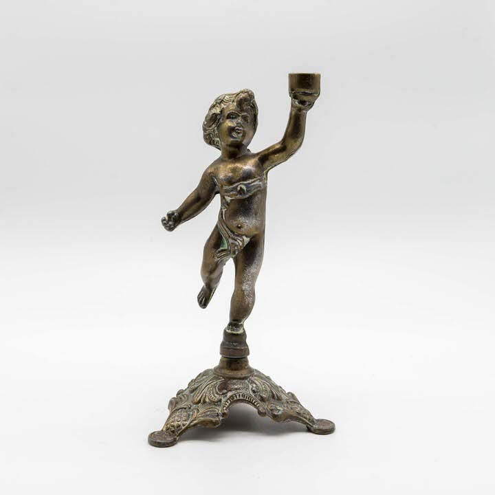 Подсвечник на одну свечу Ангел без блюдца подсвечника