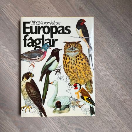 Книга Птицы Европы Europas faglar 1980 г.