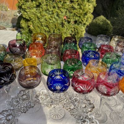 Бокал Anna Hutte зеленый 250 мл накладной хрусталь Германия дизайн 4