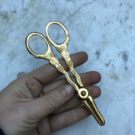 Ножницы для веточек Виноград 13 см золотой металл