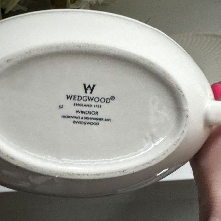 Соусник на блюде Wedgwood Windsor 650 мл фарфор Англия