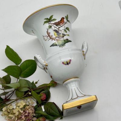 Ваза формы Медичи Herend Rothschild Bird 25 см Венгрия