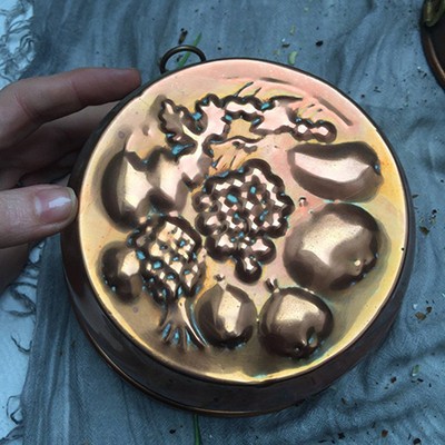 Форма медная Натюрморт из фруктов