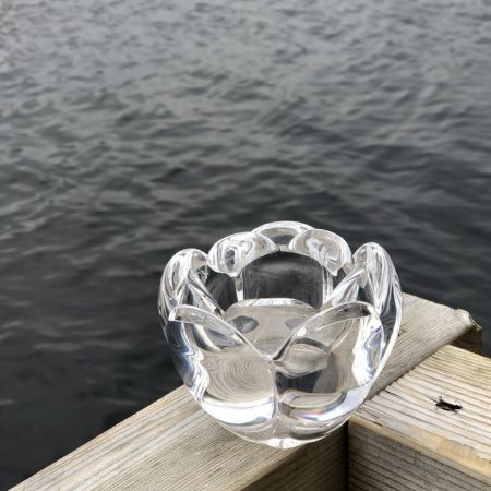 Подсвечник Лотос Royal Copenhagen Cristal 9 см хрусталь Дания