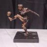 Статуэтка скульптура АртДекор Футболист бронза на мраморном основании Франция