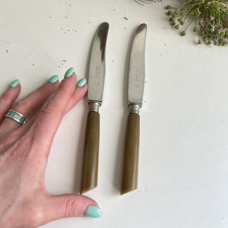 Нож столовый 21 см лезвие сталь уценка