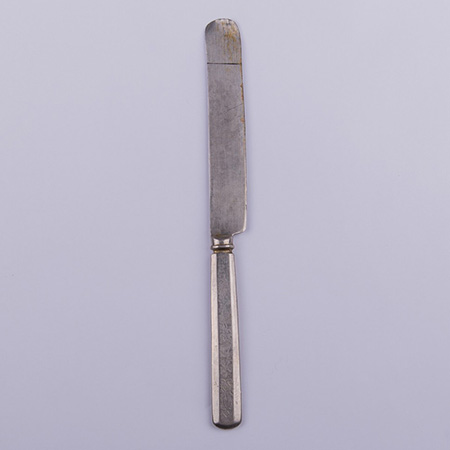 Столовый нож расписная ручка сталь