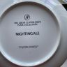 Тарелка Franklin porcelain Clipper Nightingale 1981 23 см