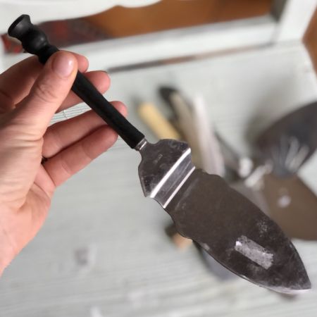 Лопатка сервировочная с деревянной ручкой 24 см сталь