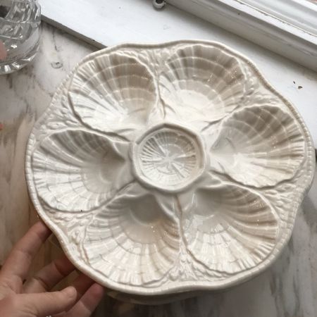 Тарелка для устриц 25 см керамика Франция
