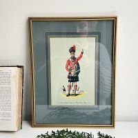 Картина репродукция Солдат 1810 года 23х30 см в раме под стеклом