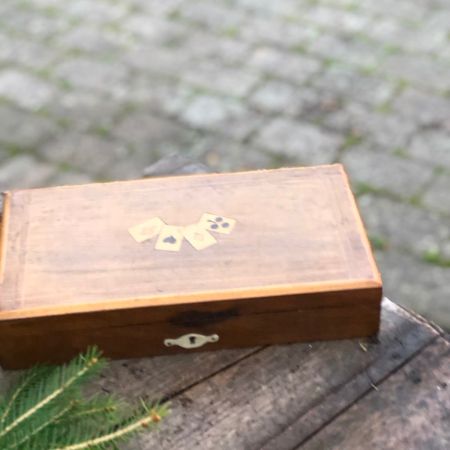 Ящик деревянный для карт (царапины)