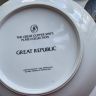 Тарелка Franklin porcelain Clipper Great Republic 1981 23 см