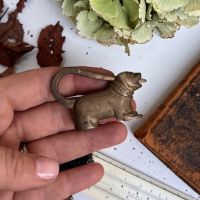 Статуэтка миниатюра Собака 5 см латунь