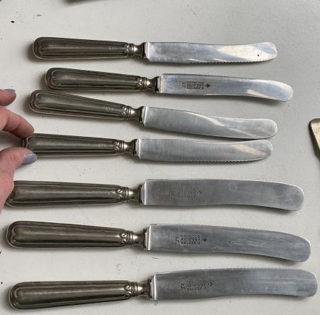Нож 21,5 см с зубцами Германия Solingen F. Herder ABR Sohn