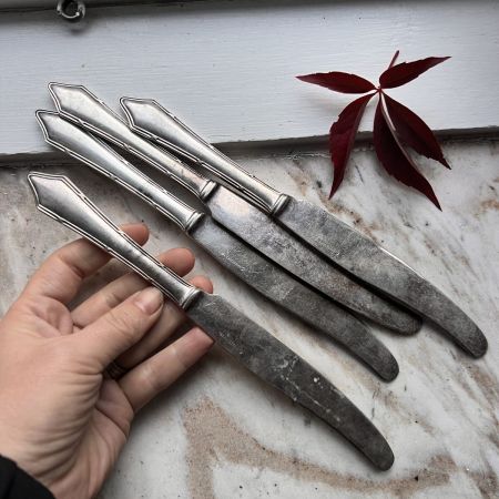 Нож столовый 23 см мельхиор Швеция 