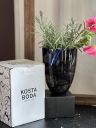 Ваза Kosta Boda Contrast Black 20 см хрусталь Швеция