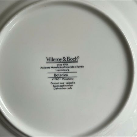Тарелка для завтрака Botanica 21 см 2000-е ВиллеройБох без корешка