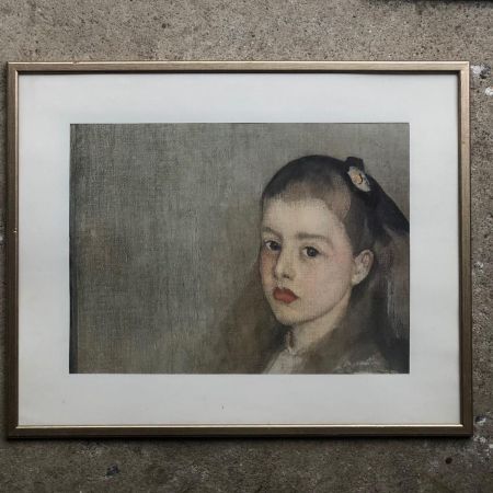 Картина репродукция 51х42 см Молодая девушка