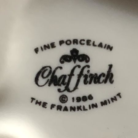 Статуэтка Franklin Mint 1986 Chaffinch