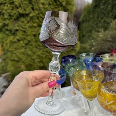 Бокал Anna Hutte коричневого 270 мл накладной хрусталь Германия дизайн 5