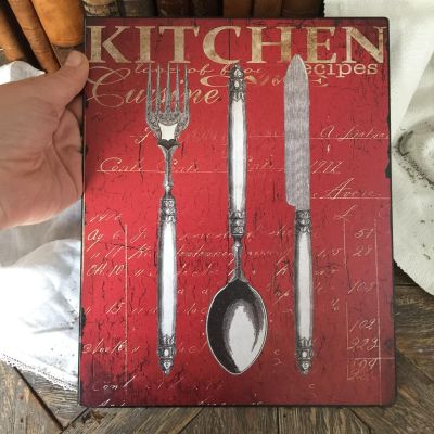 Табличка декоративная металлическая KITCHEN