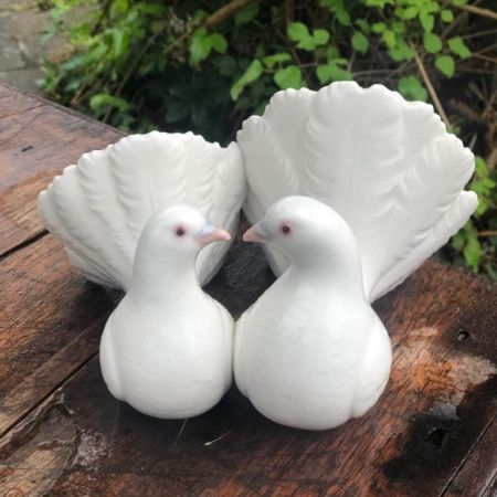 Статуэтка пара голубей Lladro фарфор