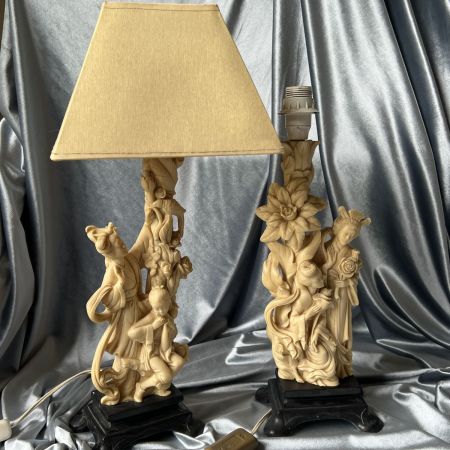 Лампа настольная со скульптурой A.Santitni 36 см Италия
