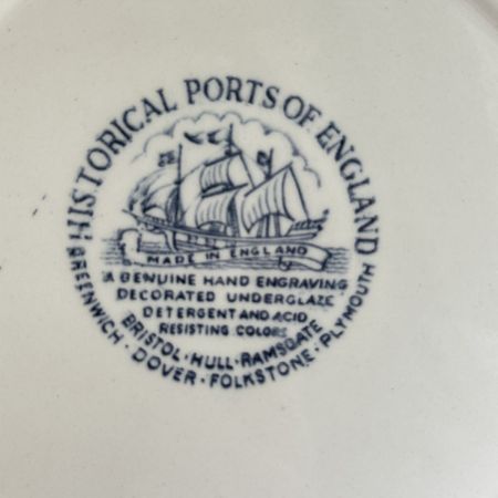 Тарелка Historical Ports of England 25 см фарфор Англия