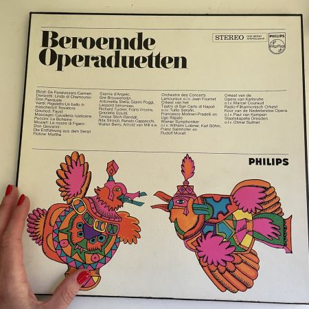 Пластинки Beroemde Operaduetten Philips 2 шт. в коробке Голландия